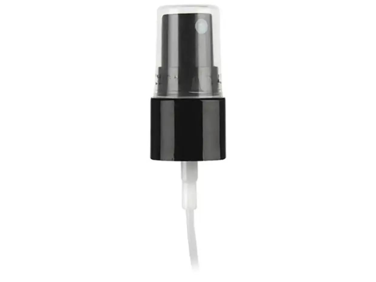 Jar Store Black 20-410 Smooth Side Fine Mist Sprayer with 3-9/16" Dip Tube | 36 Pack