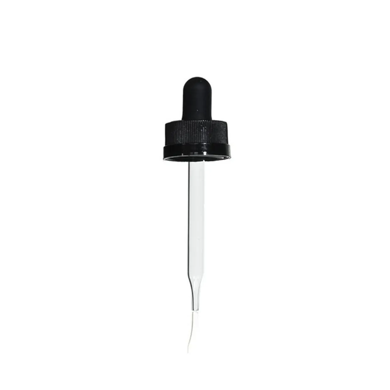 Jar Store 20-400 Black PP Child Resistant Black Dropper 76mm Pipette | 25 Pack