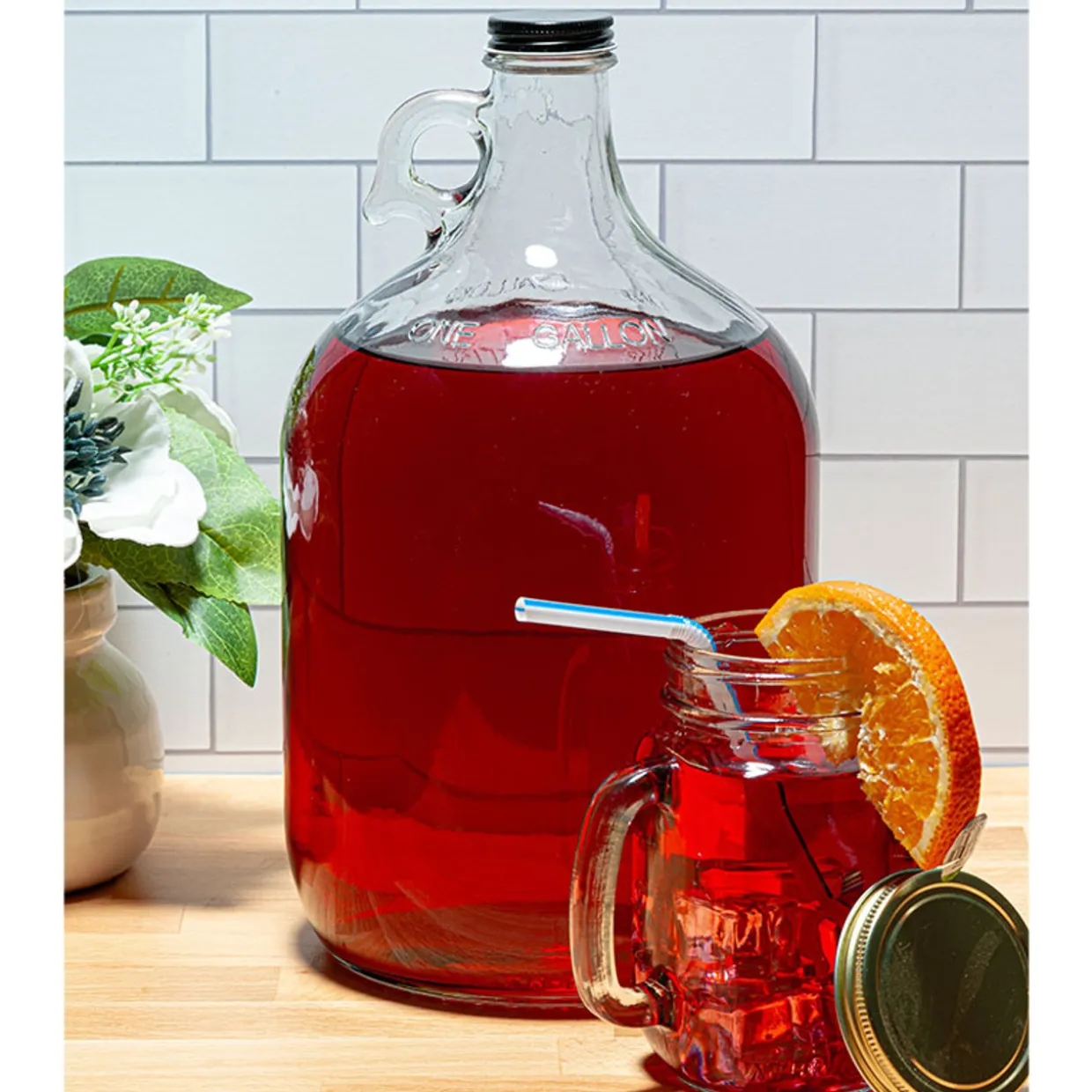 Jar Store 1 Gallon Glass Growler | 4 Pack