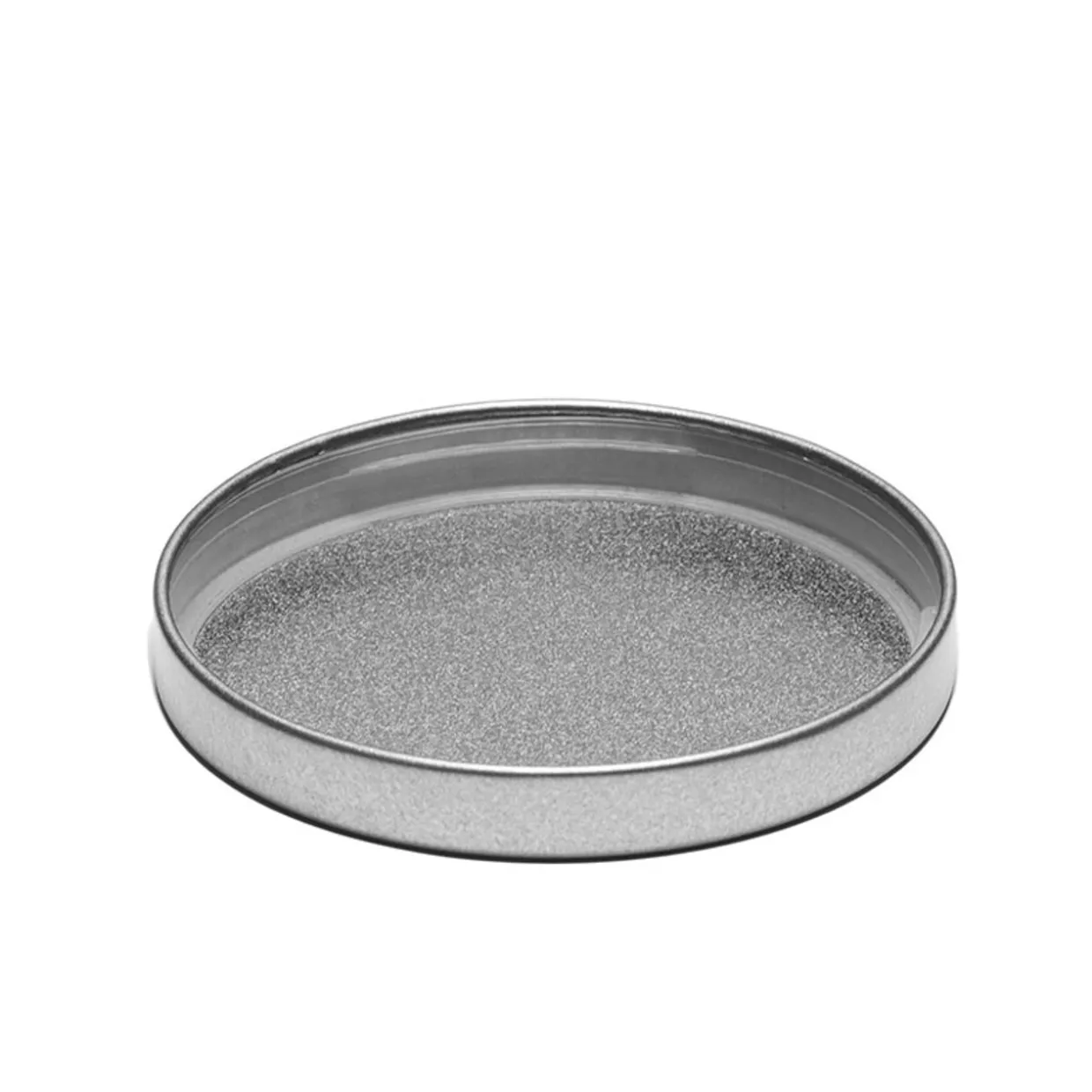 Jar Store Medium Brushed Silver Metal Lid | 12 Pack