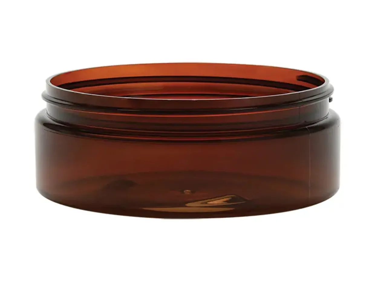 Jar Store 4 oz Amber PET Straight Sided Jar 89-400 | 36 Pack