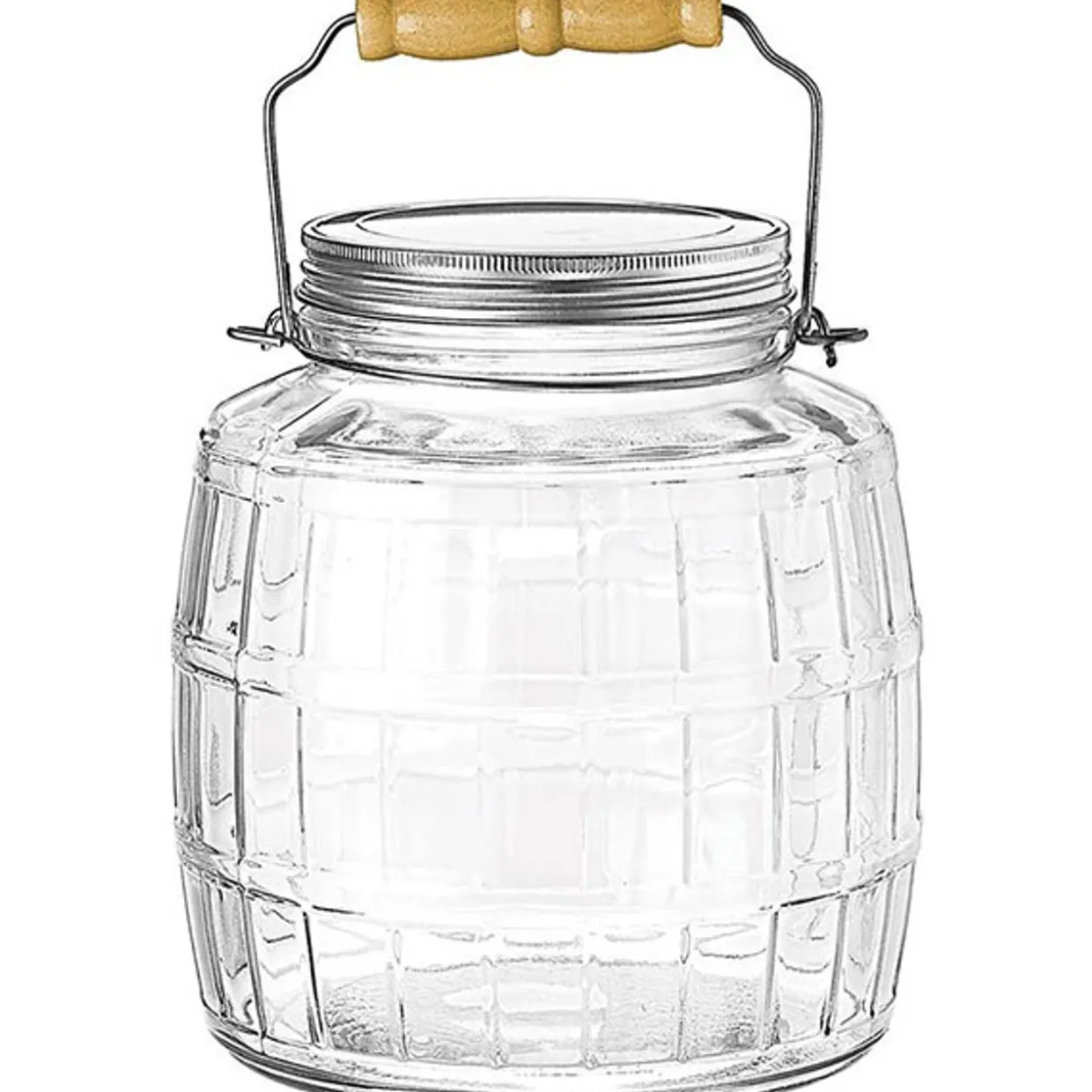 Jar Store 128 oz. Anchor Barrel Jar with Metal Cover | 2 Pack