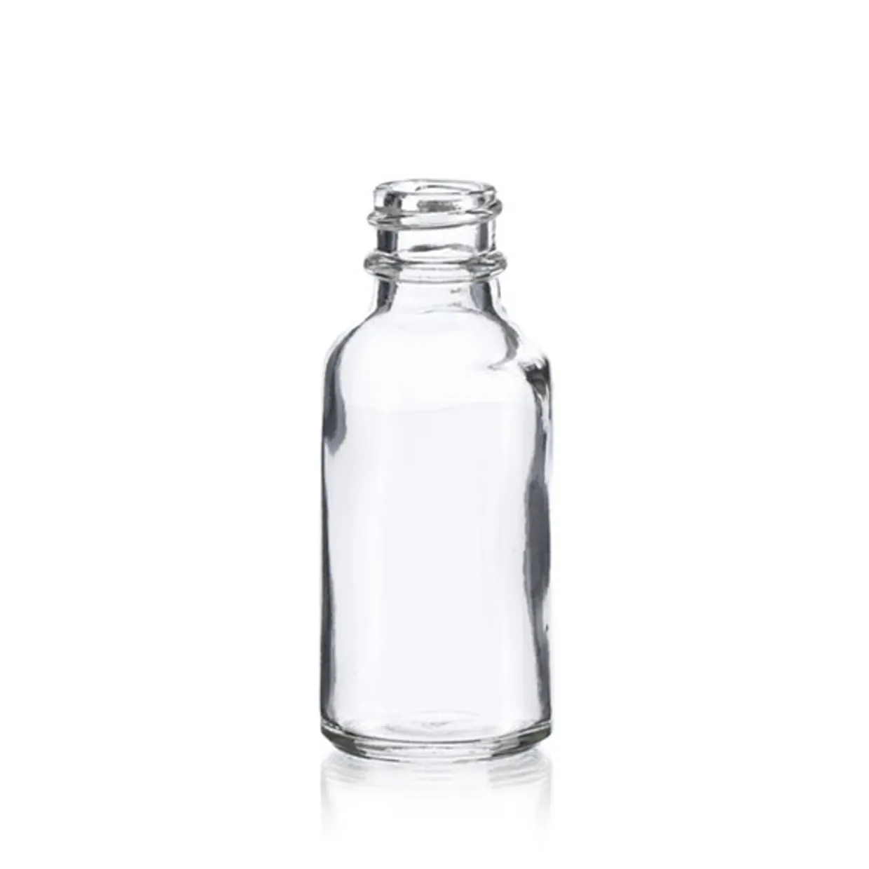 Jar Store 1 oz Clear Boston Round Bottle 20-400 | 25 Pack