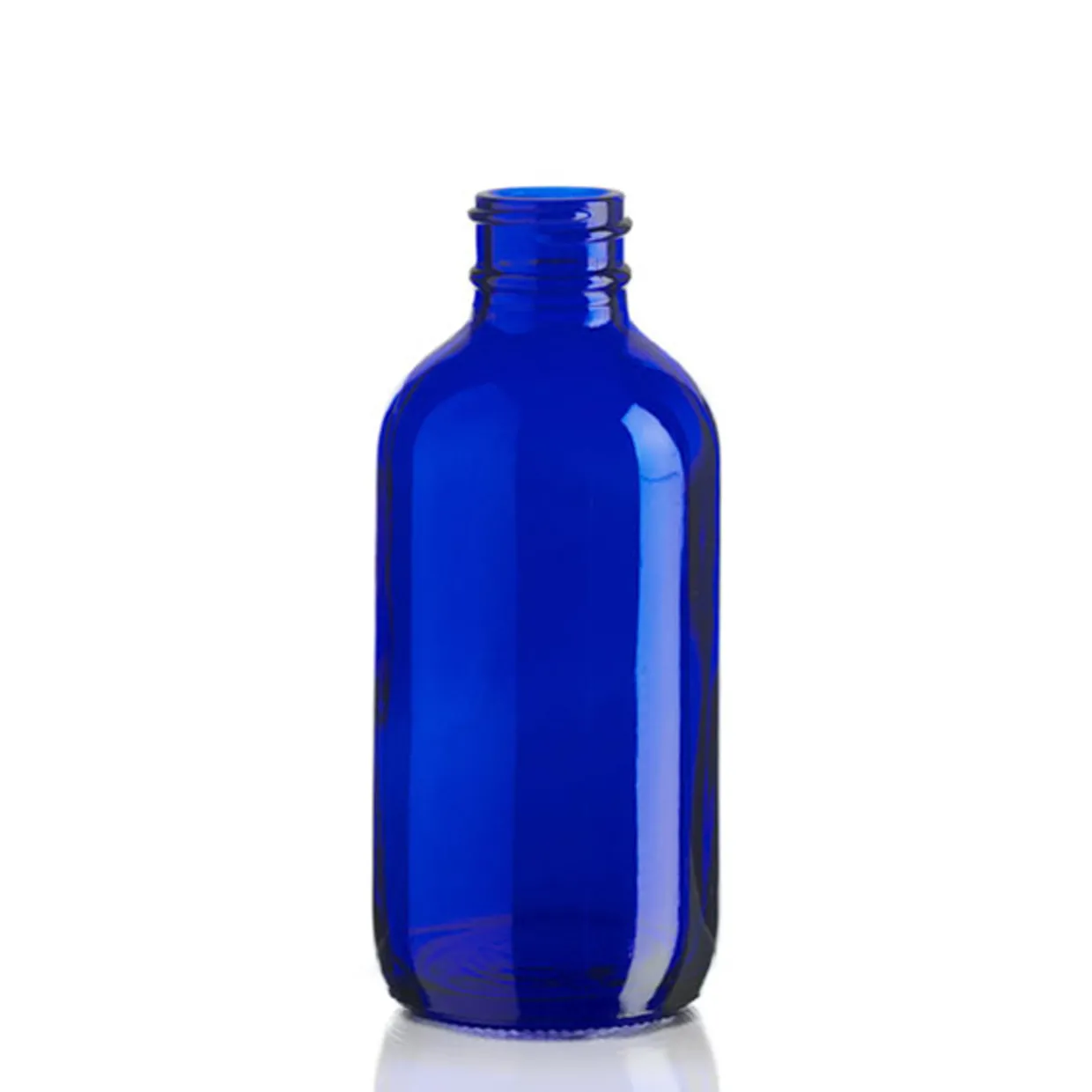 Jar Store 4 oz Cobalt Blue Boston Round Bottle 22-400 | 12 Pack