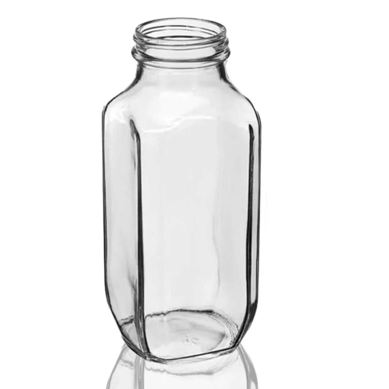 Jar Store 16 oz. French Square Bottle 48-400 | 12 Pack