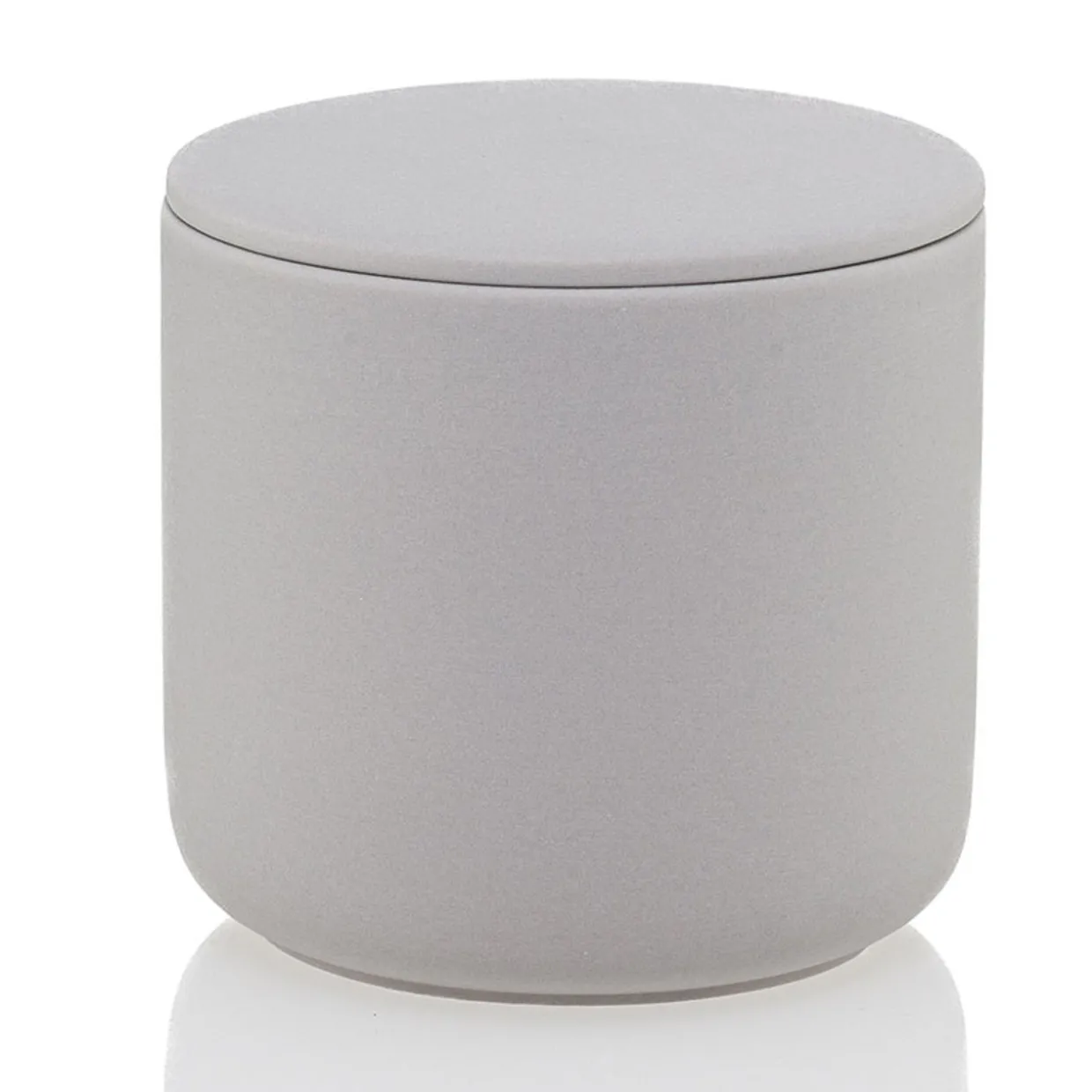 Jar Store 13.5 oz Gray Ceramic Candle Jar with Lid | 16 Pack