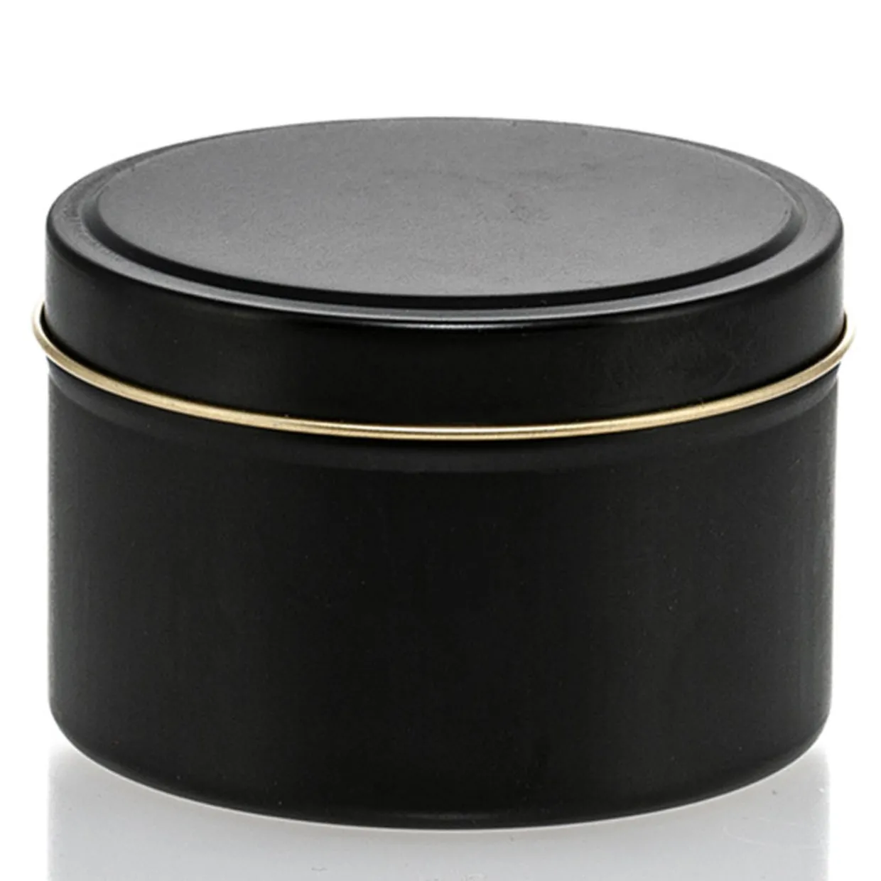 Jar Store 12 oz Black Candle Tin with Feet | 12 Pack