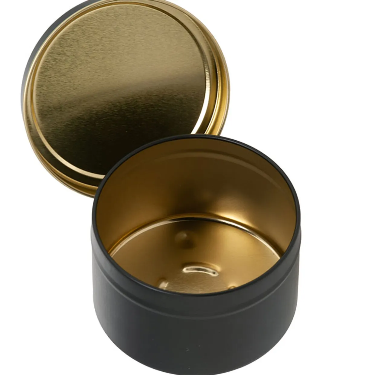 Jar Store 6 oz Black Candle Tin with Feet | 12 Pack