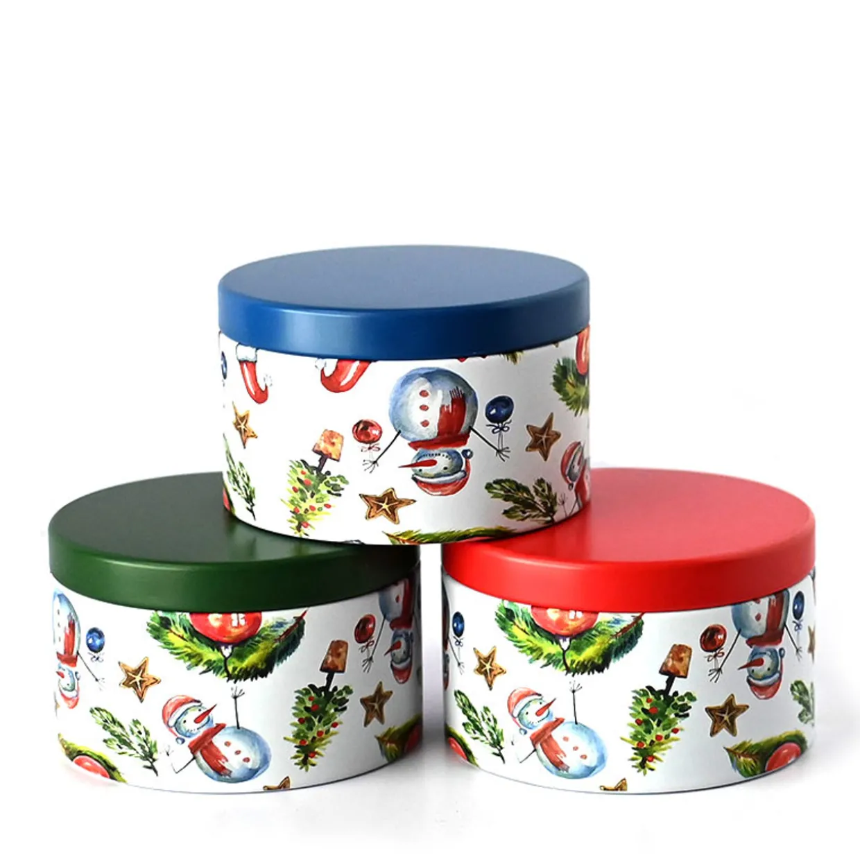 Jar Store 8 oz Holiday Decorated Candle Tin | 12 Pack