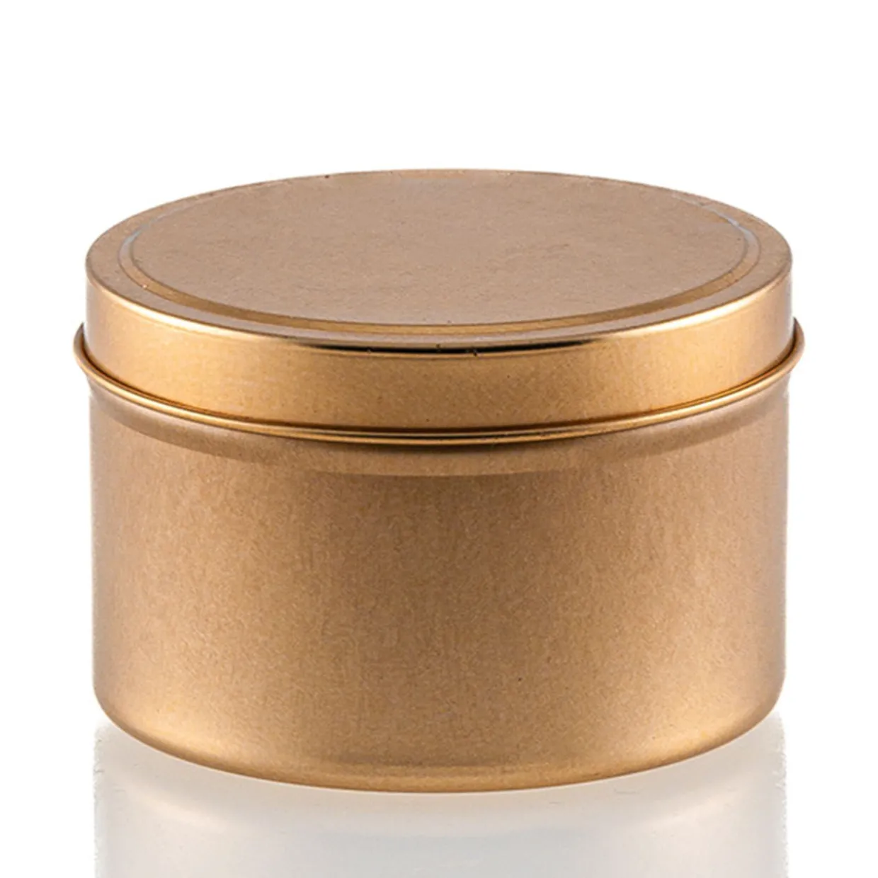Jar Store 8 oz Rose Gold Candle Tin with Feet | 12 Pack