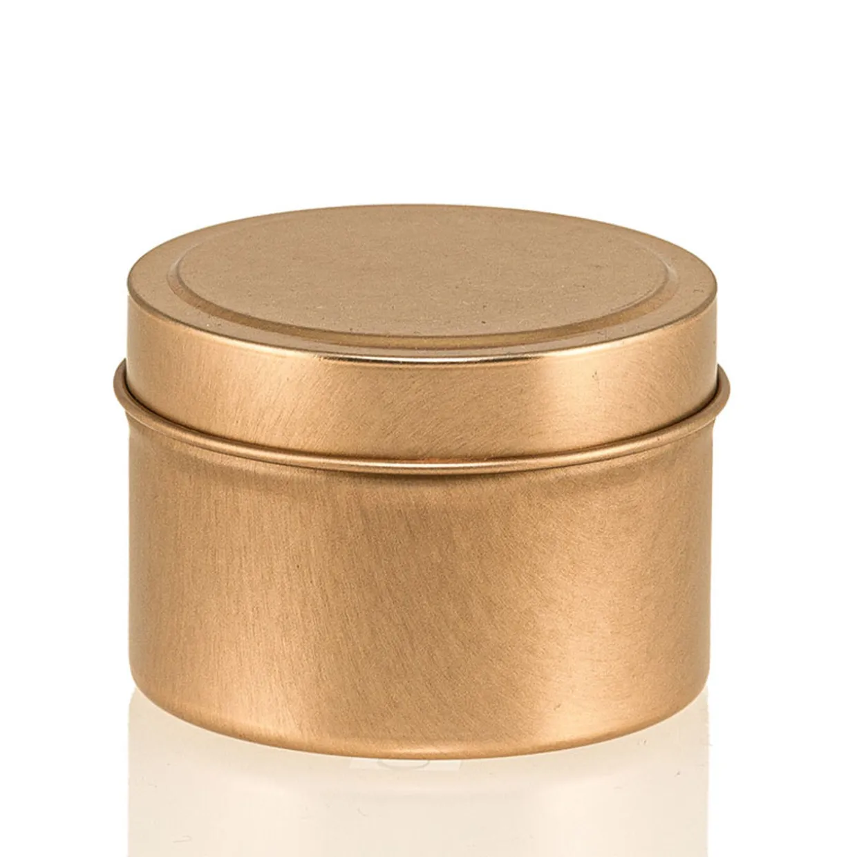 Jar Store 4 oz Rose Gold Candle Tin with Feet | 12 Pack