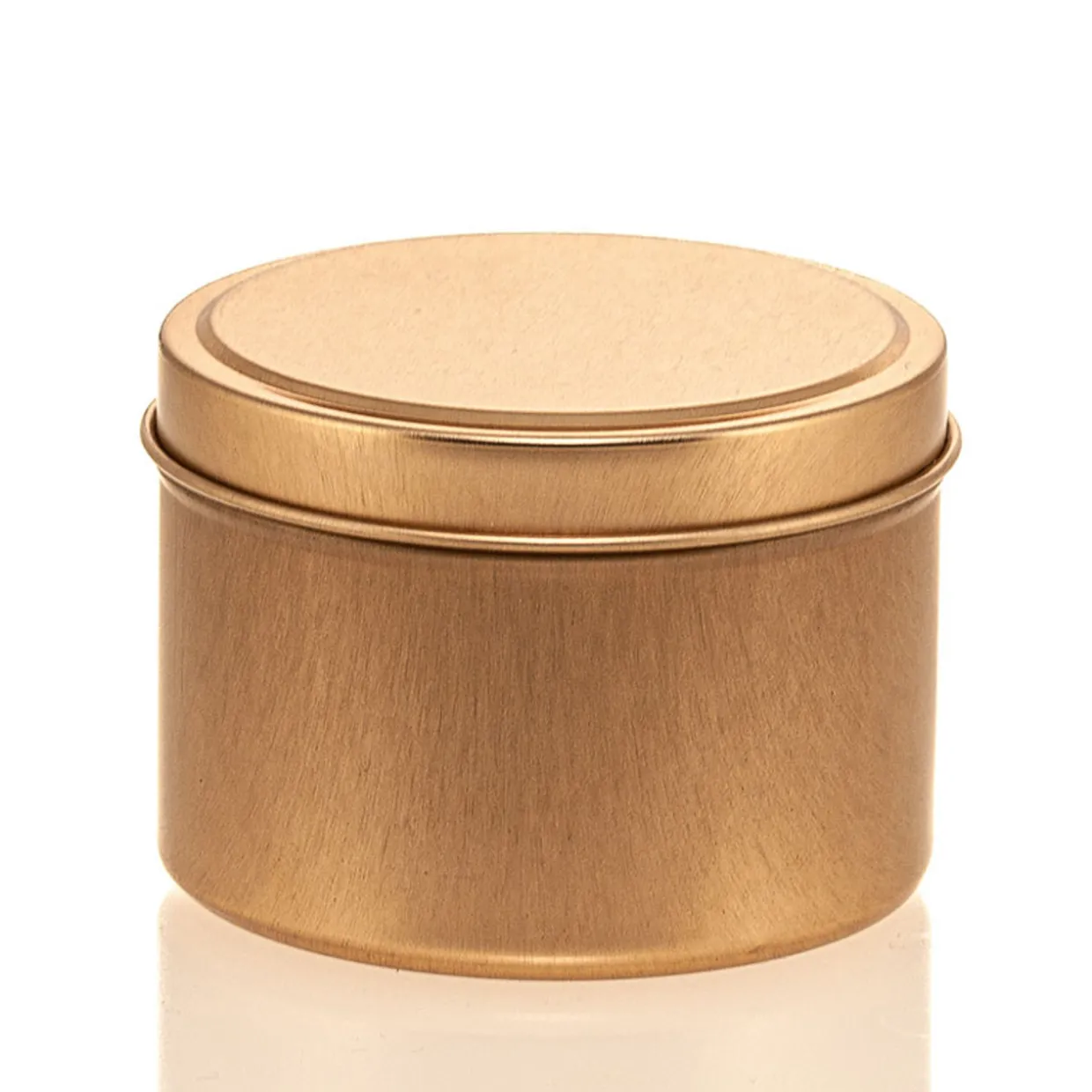 Jar Store 6 oz Rose Gold Candle Tin with Feet | 12 Pack