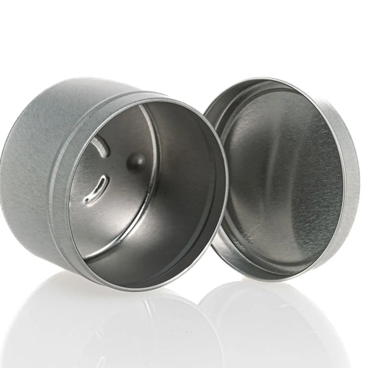 Jar Store 12 oz Silver Candle Tin with Feet | 12 Pack