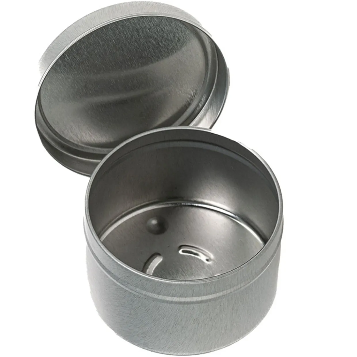 Jar Store 6 oz Silver Candle Tin with Feet | 12 Pack