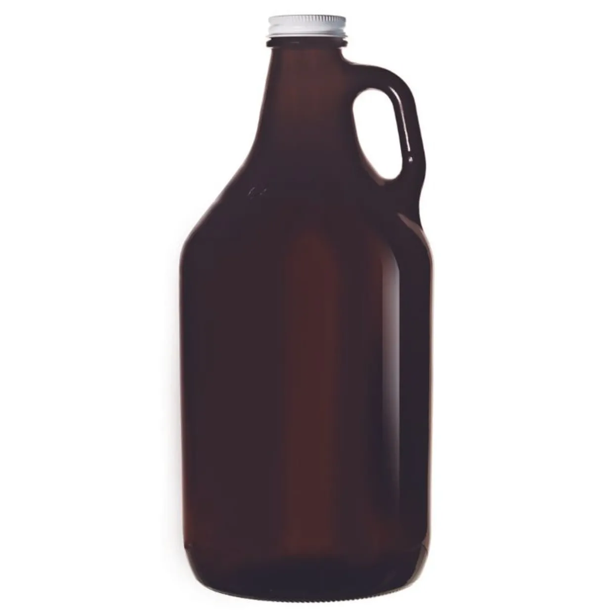 Jar Store 64 oz Libbey Amber Growler with Cap | 6 Pack