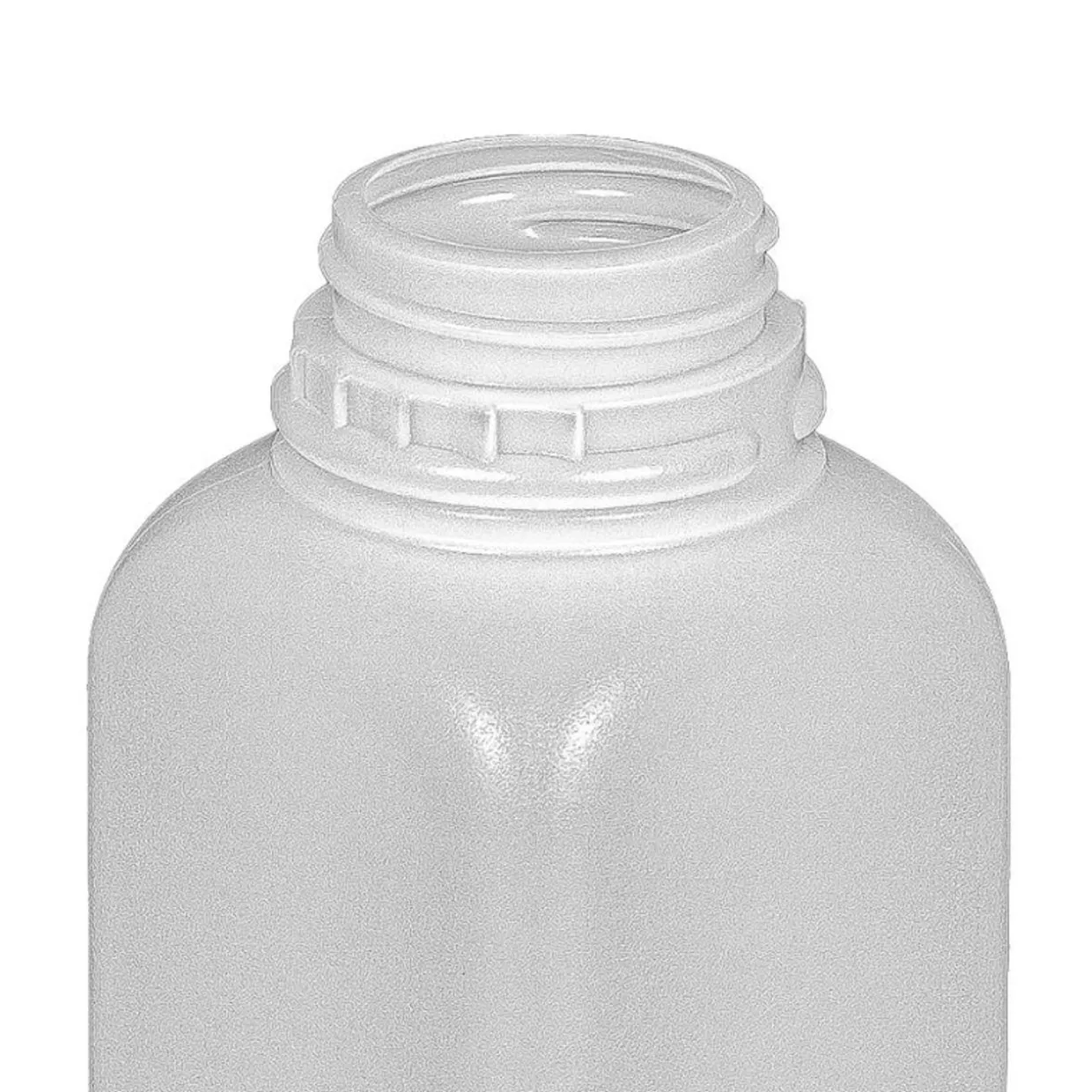 Jar Store 16 oz Natural HDPE Tall Square Tamper Evident Bottle 38-400 | 12 Pack