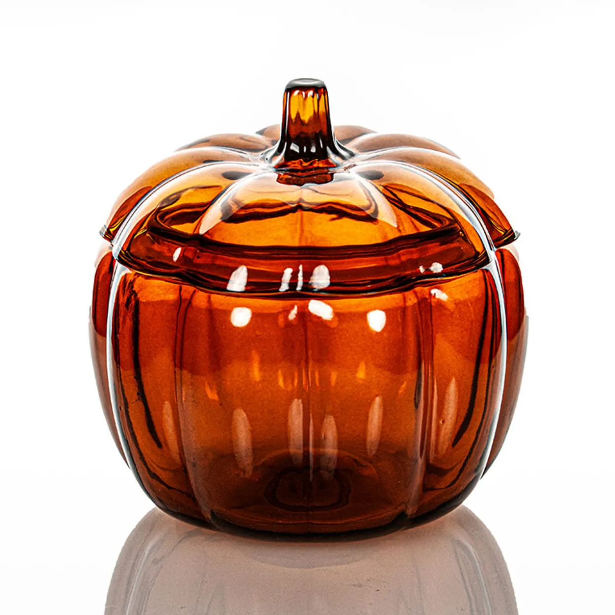 Jar Store 70 oz. Orange Anchor Pumpkin Jar with Lid