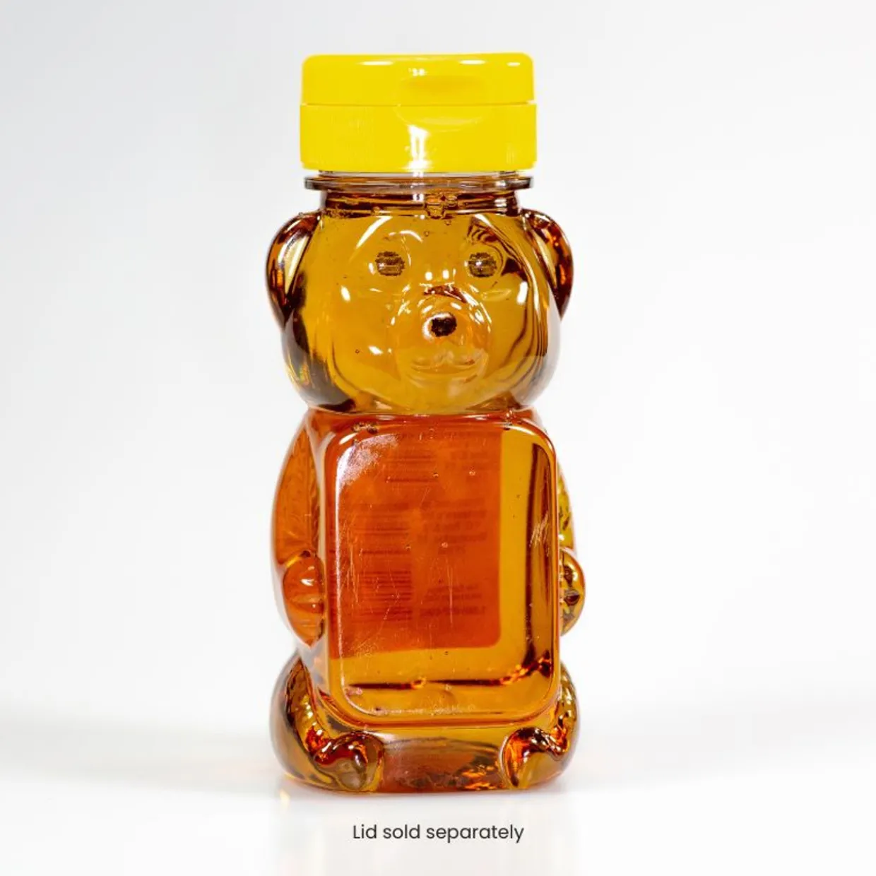 Jar Store 12 oz PET Honey Bear 2-Sided Label Panel 38-400 | 12 Pack