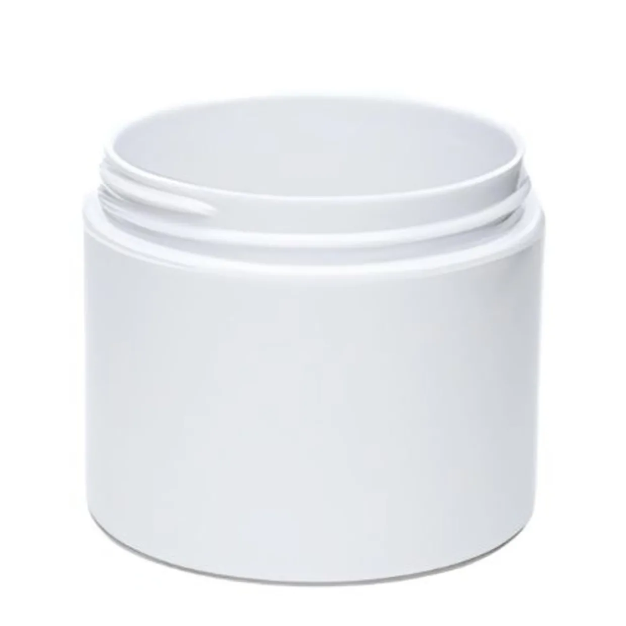 Jar Store 4 oz White Double Wall Jar Straight Base 70-400 | 36 Pack