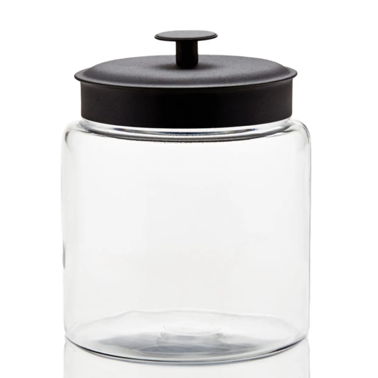 Jar Store 3 Quart Anchor Mini Montana Jar with Black Metal Cover | 2 Pack