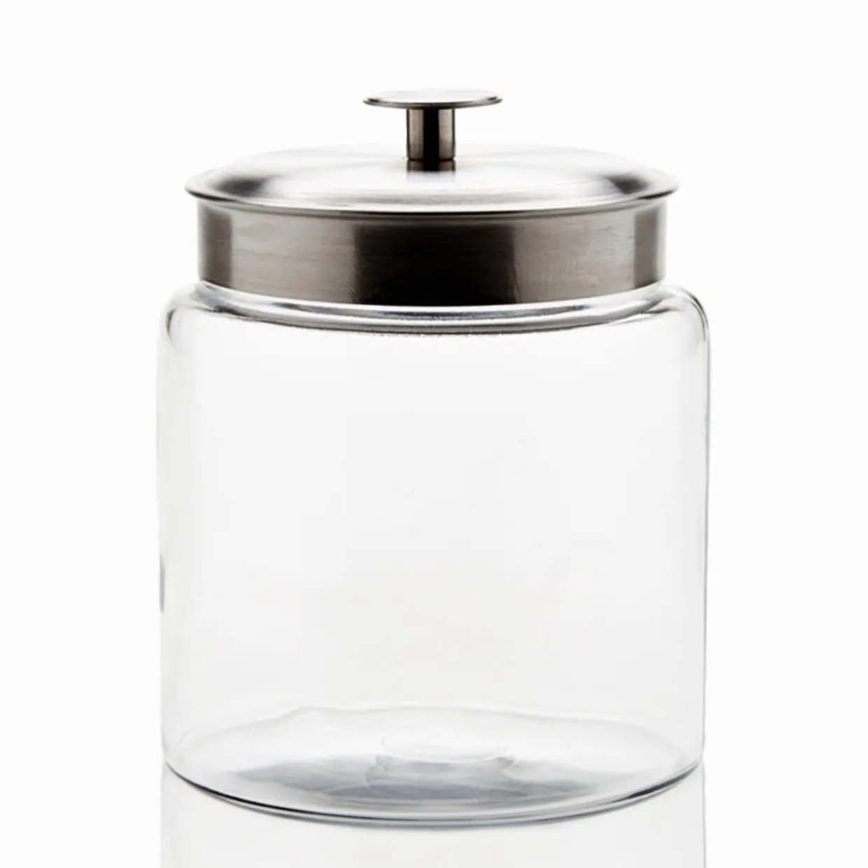Jar Store 3 Quart Anchor Mini Montana Jar with Silver Metal Cover | 2 Pack