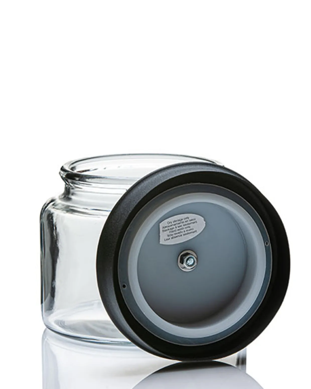 Jar Store 1 1/2 Quart Anchor Montana Jar with Black Metal Cover | 4 Pack