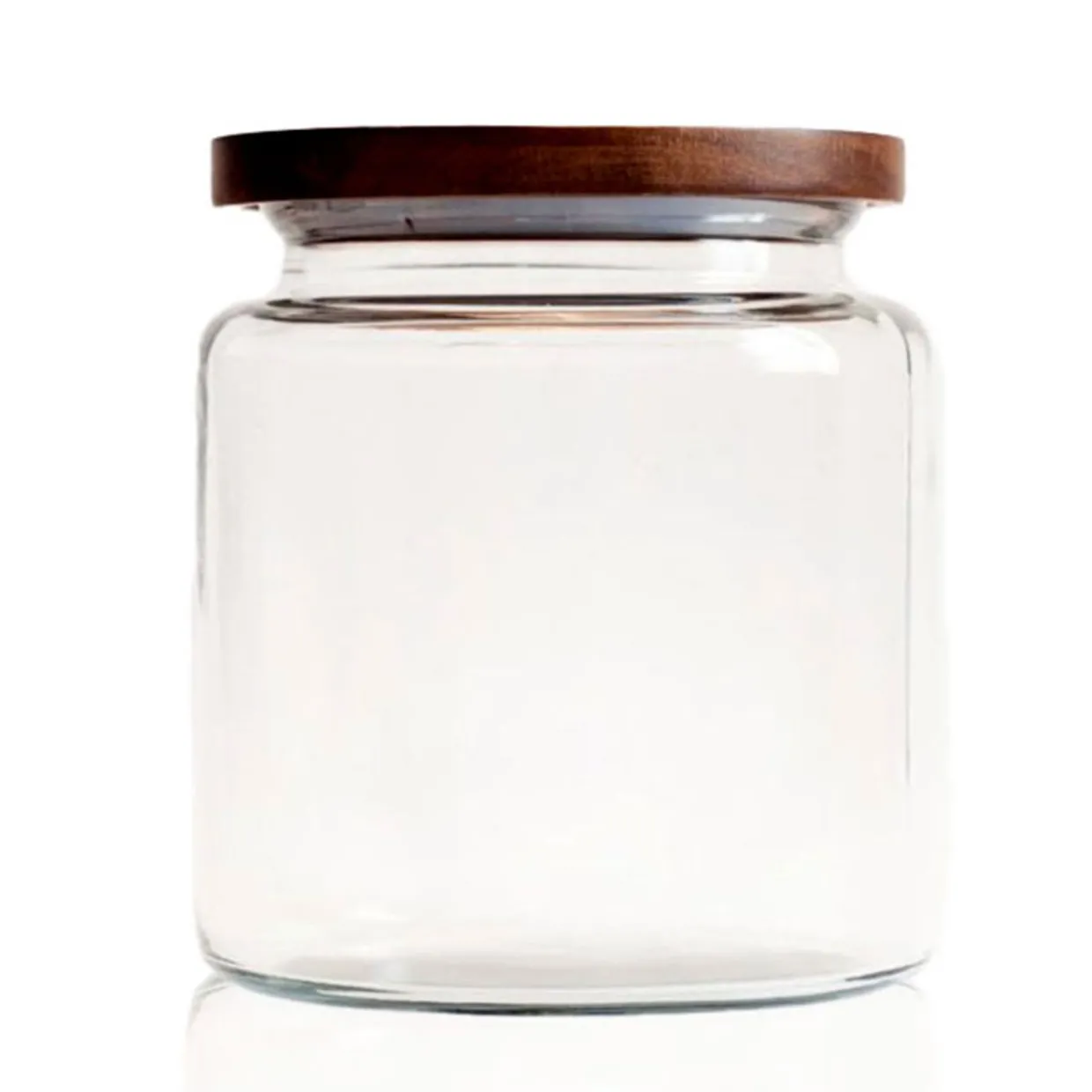 Jar Store 3 Quart Modern Montana Jar with Wooden Acacia Lid | 2 Pack