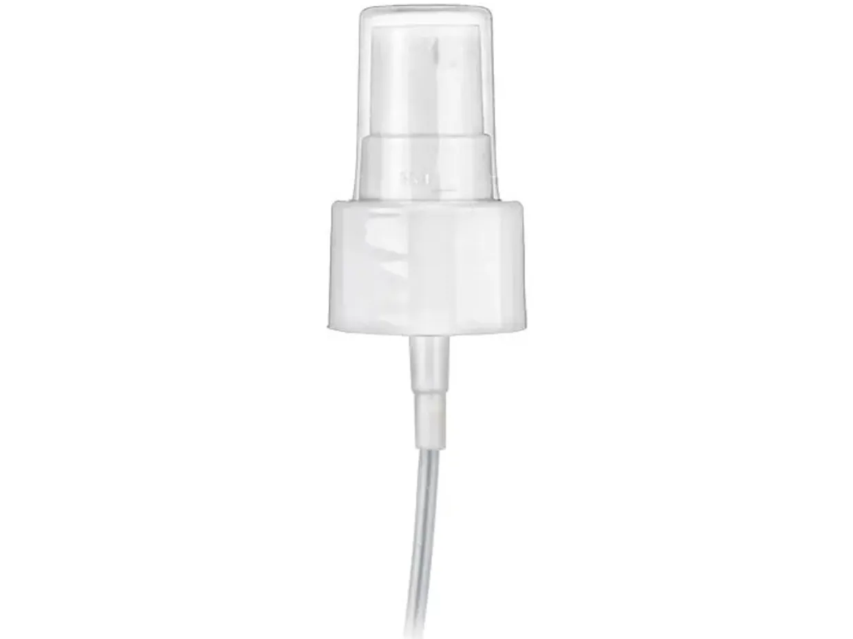 Jar Store White 24-410 Smooth Side Fine Mist Sprayer with 4-3/4" Dip Tube | 36 Pack